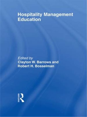cover image of Hospitality Management Education